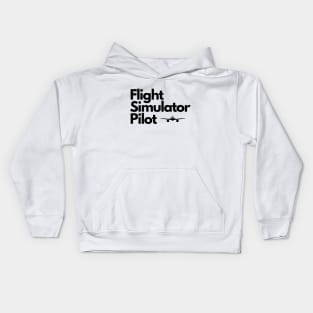 Flight Simulator Pilot Kids Hoodie